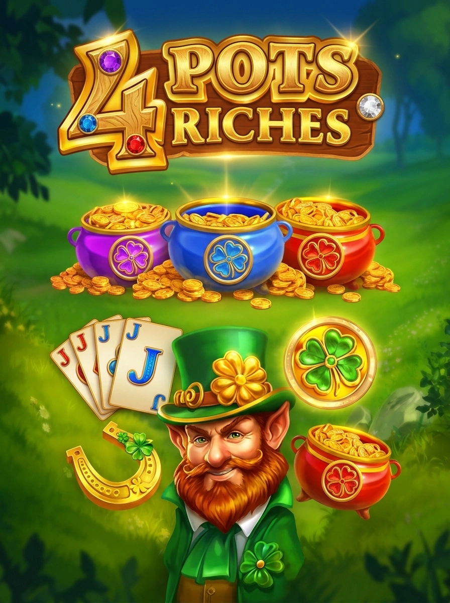 Prévia da página de destino de afiliado de 4 Pots Riches